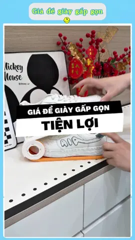 👟 Giá đỡ giày 2 tầng thông minh – Tủ giày gọn gàng, xứng tầm phong cách! ✨ #giadegiaygapgon #duyne0710 #giadungthongminh #giadungtienich #xuhuong