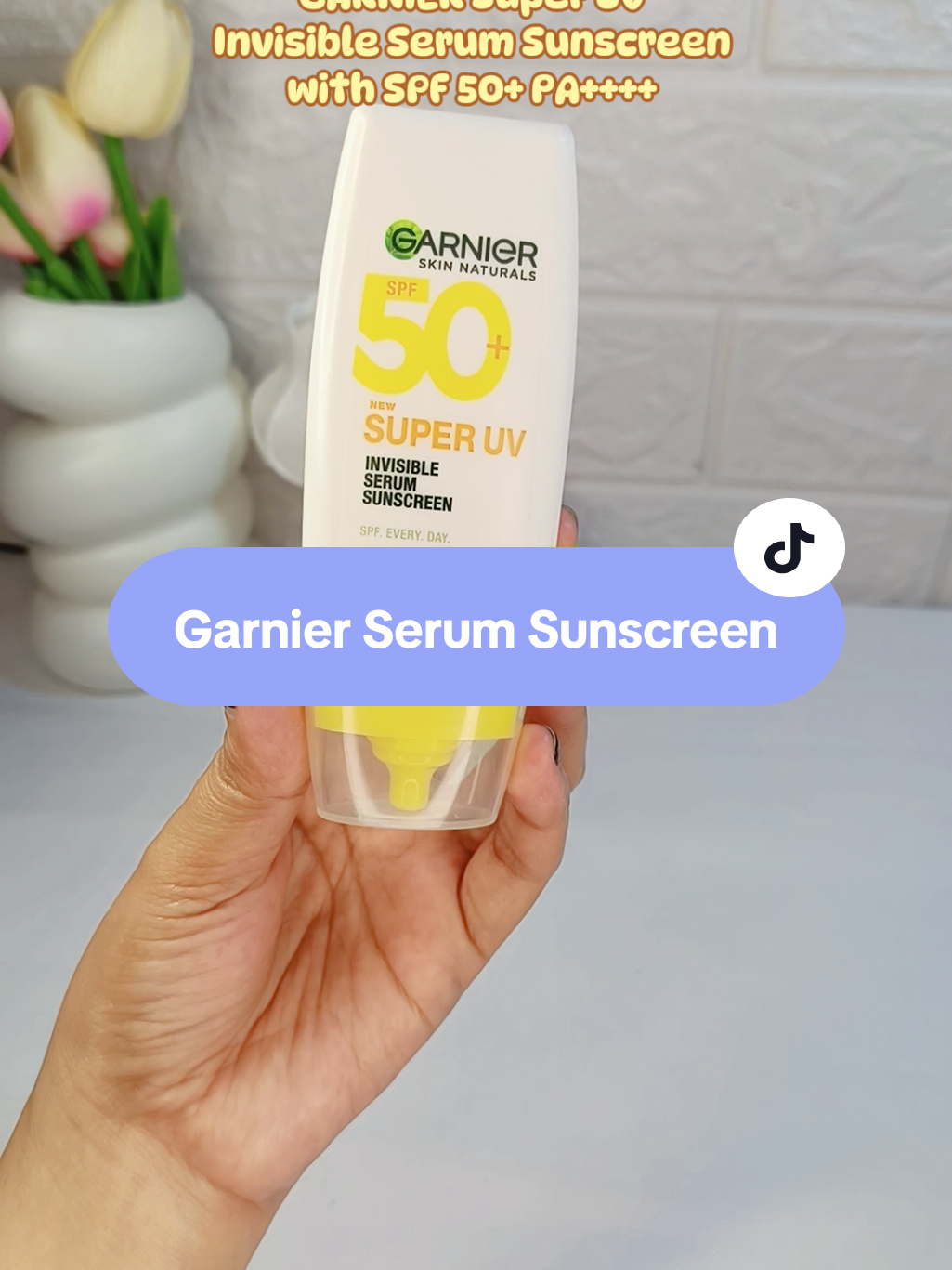 Garnier Super UV Invisible Serum Sunscreen🌞with SPF 50+ PA++++ and with Vitamin C na!@garnierph #garnier #garnierph #garniersunscreen #sunscreen #skincare #garniergang 