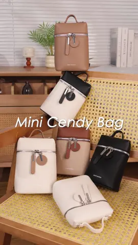 Mini-Chic-and Cute!! 😻 #MiniCendyBag is available in all color now! shop today 🌟 #BoxBag #FYP #Bostanten #TasWanita #Style #TasWanita #TasSelempang #OOTD #SlingBag #Handbag