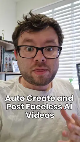 Auto create AI videos and post them #facelesschannel #youtuber #contentcreator 