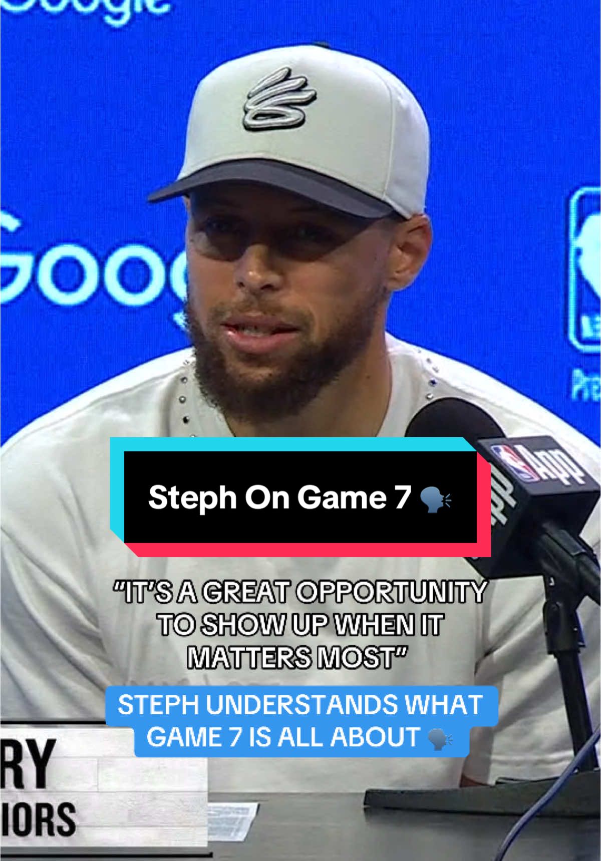 Steph on Game 7 👀🗣️ @warriors #NBA #Basketball #GoldenStateWarriors #StephCurry 