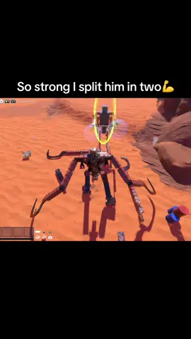 Giant fights > normal fights                                                #trailmakers #man #strong #muscular #battle #fight #flying #aura #monster #fyp #foryou #idea #insane #op #trailmakersps5 #left #hook #punch #flying #gauntlet #areyousure #right #kick #flyingkick #split #half #powerful 