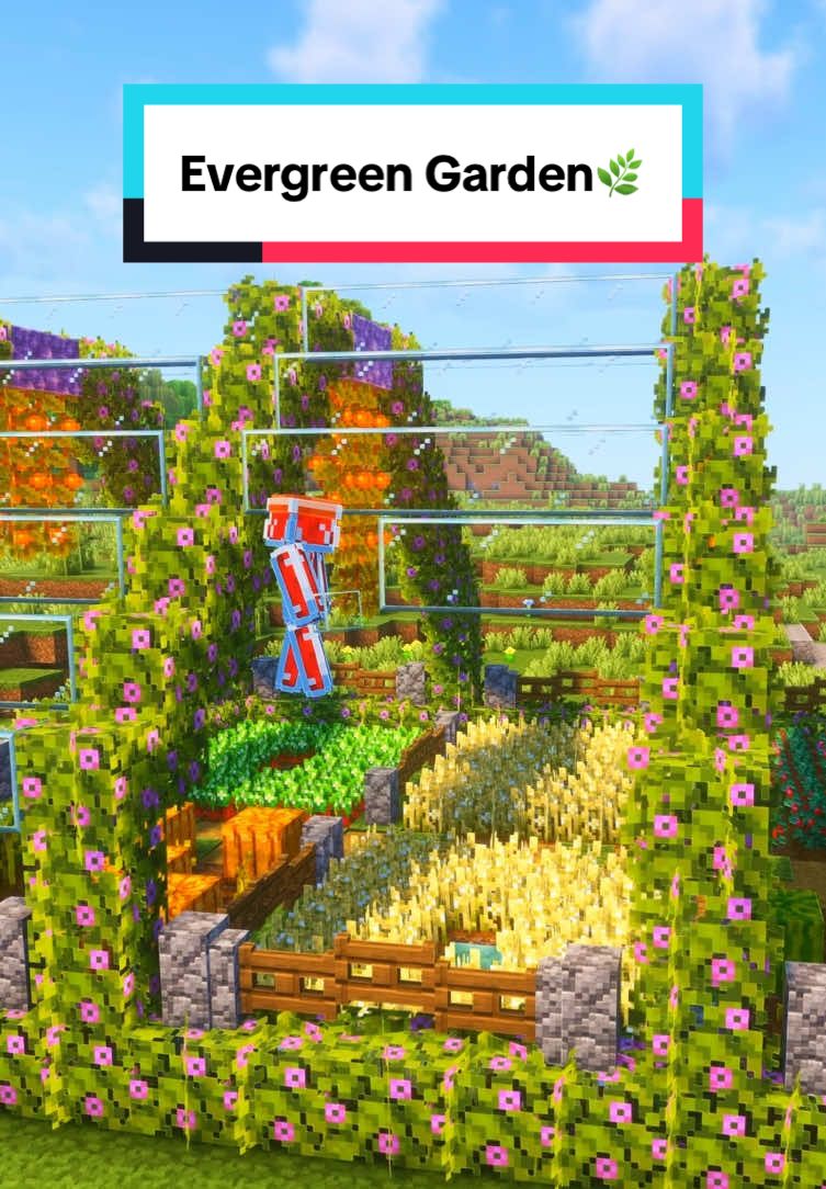 Minecraft Evergreen Garden🌿 #Minecraft #fyp #viral 