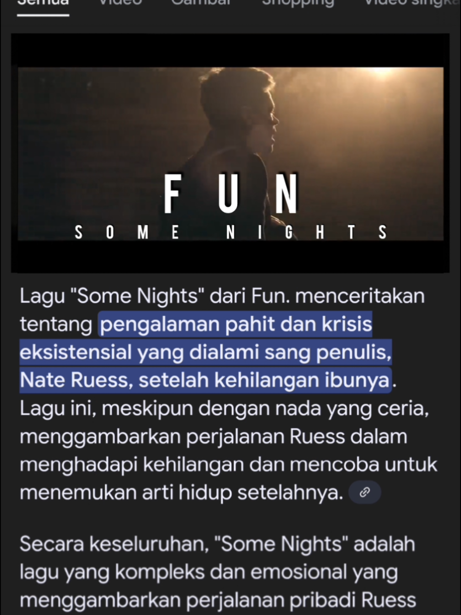 Some Nights - Fun #fun #somenights #nateruess #music #lyrics #fyp #beranda #tiktok 