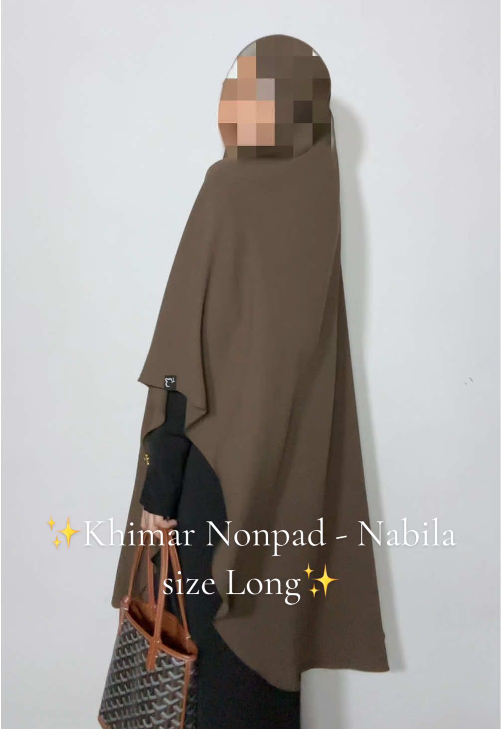 Khimar Nonpad Nabila ver. size terbaru (Long)😍. Udah pada punya belum nih?  In frame: Nabila - Long (Carafe) Material Mazen anti UV by Sultan #Khimarnonpad #Khimar #Khimarmazen #Mazen #MazenantiUV #antiuv 