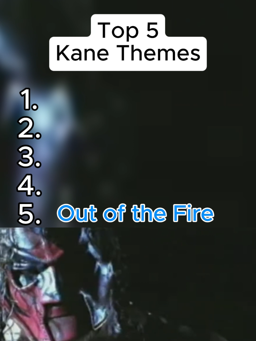 Top 5 Kane entrance themes. Valid list? Who should I rank next? #WWE #wrestlingtiktok #undertaker #top5 #wwemoments 