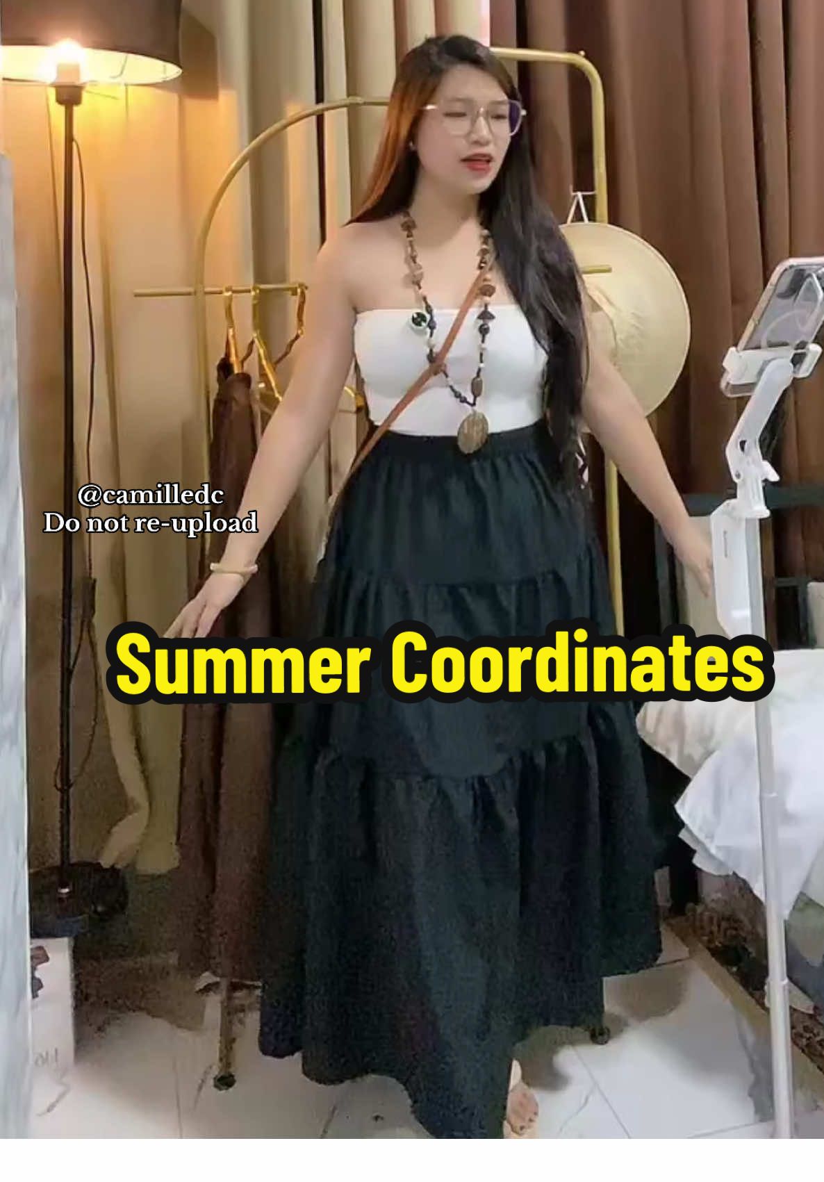 Kasing ganda ni Mrs Castro itong item niya, Terno Skirt and Tube top 😍🫶 buy1 get1 total of 4items #tiktoklive #livehighlights #tiktokshopstyleitgirl 