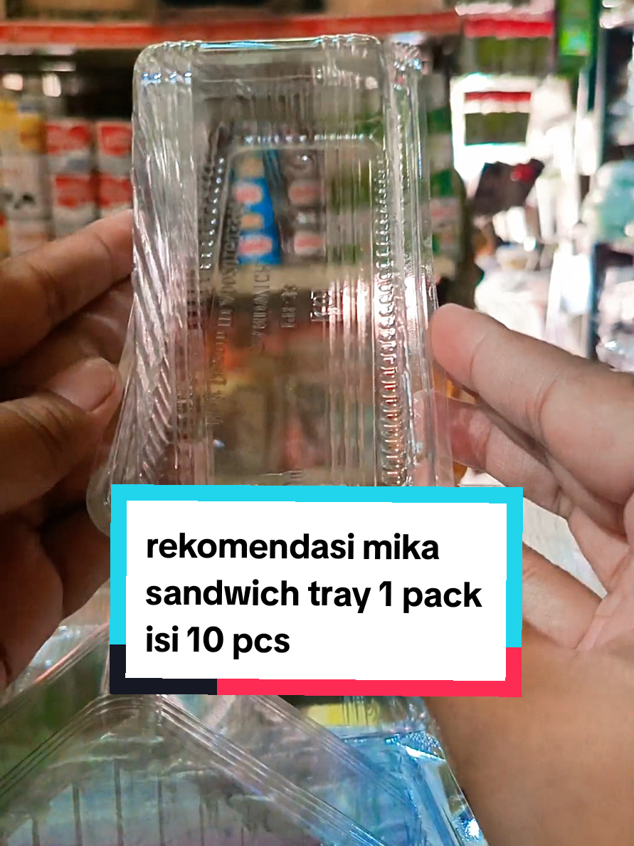 rekomendasi mika sandwich tray 1 pack isi 10 pcs  #mikasandwich #mikasandwichmurah #mikasandwichsegitiga 