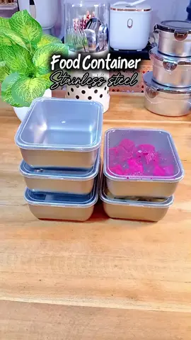 Food Container Wadah Makanan Stainless Steel dengan Tutup #foodcontainerstainless #wadahmakananstainless #wadahkotakstainlesstutup