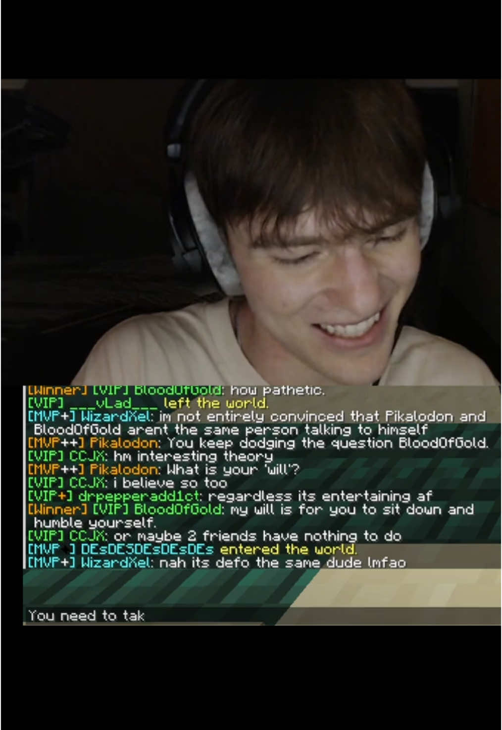 Replying to @Shopping Bag “At your service or disservice…” is DIABOLICAL… my stomach was sore from laughing. ORIGINAL VID ON YT!! #discord #discordmod #evilpsychopath #ragebait #troll #reddit #fyp #trolling #funny #Minecraft #streamer 