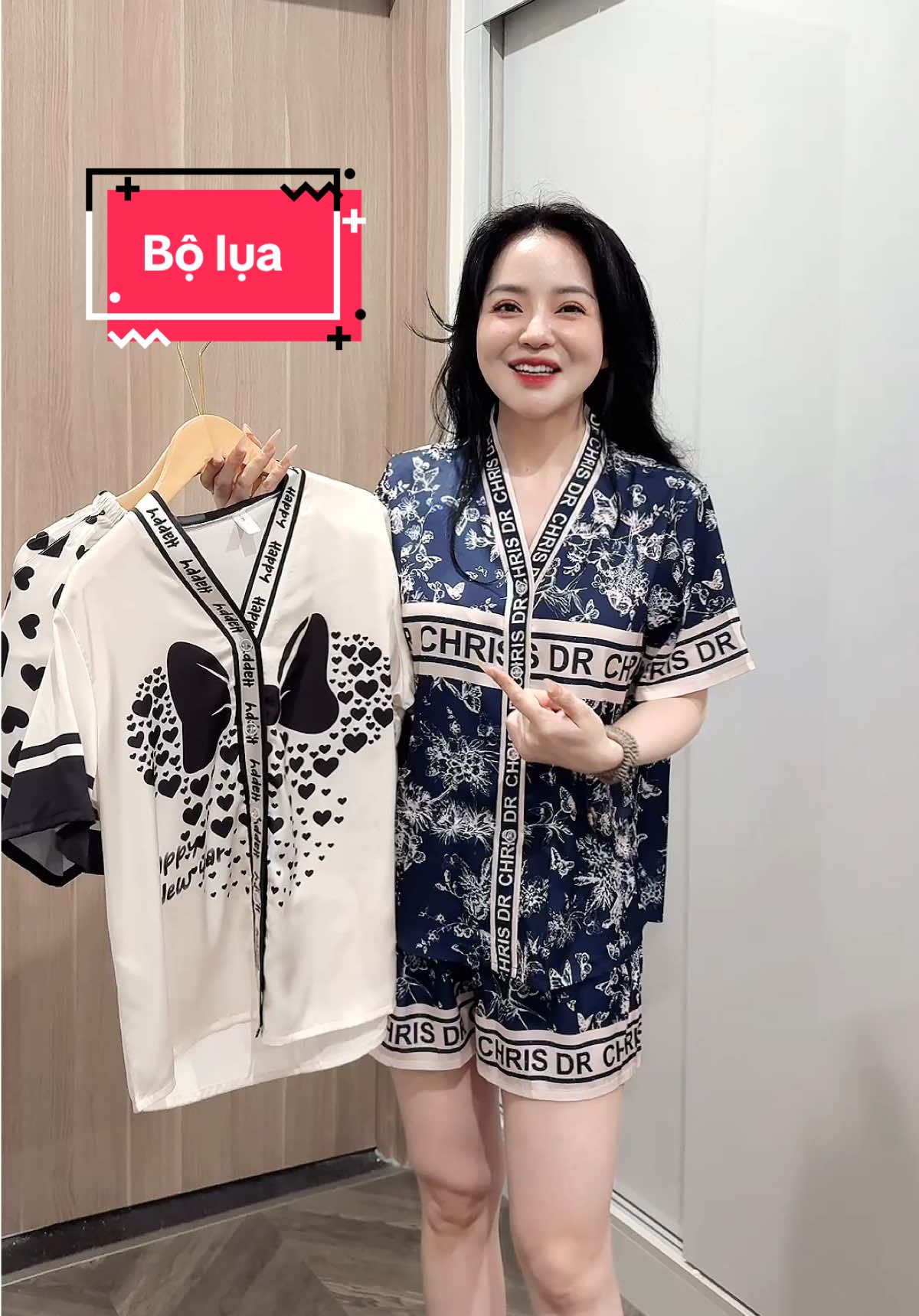 Bộ ngủ lụa latin xinh quá đii #bongu #bongulua #bonguluacaocap #lualatin #hottrend #xuhhuong 