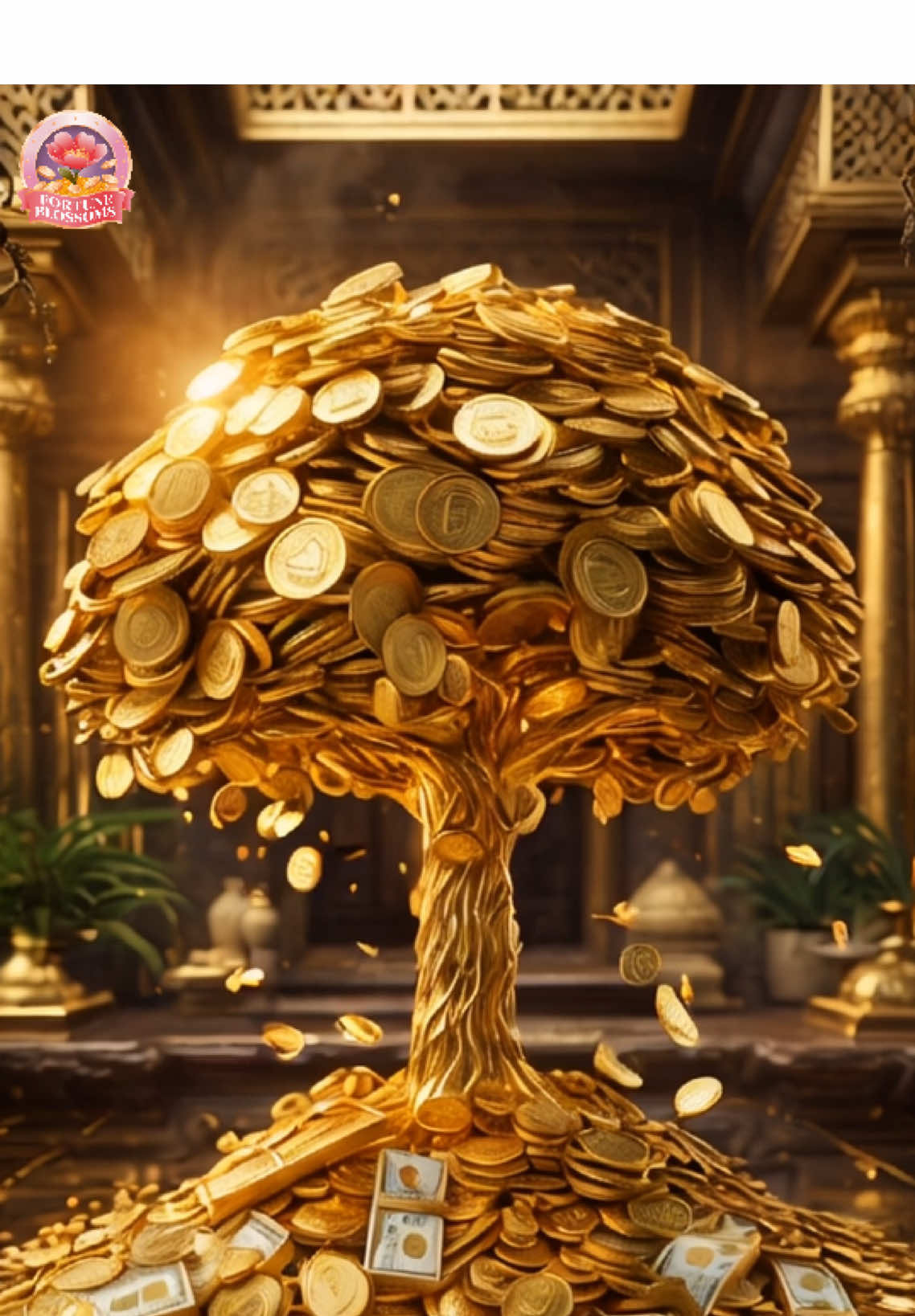 Let this golden flow activate your wealth frequency! ✨♥️🙏🏻💰 #fortuneblossoms #fortune #goodluck #moneymanifestation #money #rich #prosperity #wealthymindset #viral #fyp #prosperityspells #viralvideo #lawofattraction #billionaire #gold #cash #manifestation #wealth #goodluck #billionaire #billionairemindset 