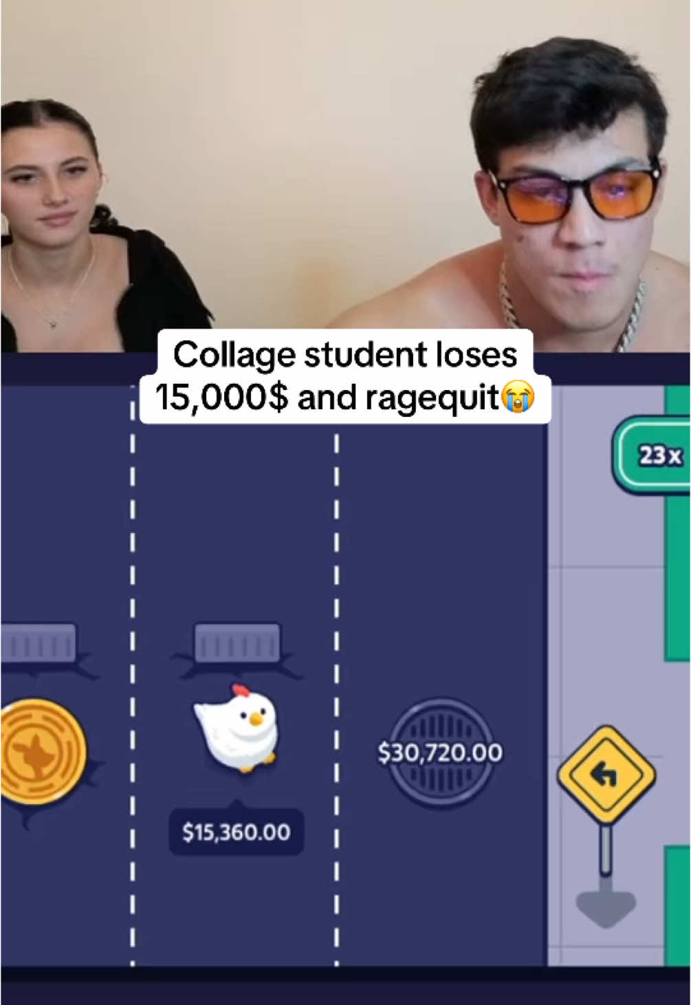 The ragequit😭 #chicken #togi #big #money 