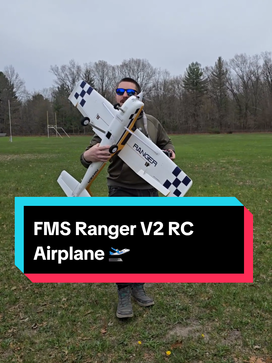 FMS 1220MM Ranger V2 RC Airplane 🛫  #fms #rcplane #hobbies #rc #dadsoftiktok #tiktokshopcreatorpicks 