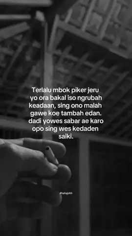 iki konsepe urip meh pie to sakjane 