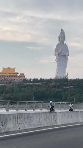 Tượng Phật Quan Âm-chùa Minh Đức đang dần hoàn thiện🪷#dulichquangngai#caucoluy#tuvirgo