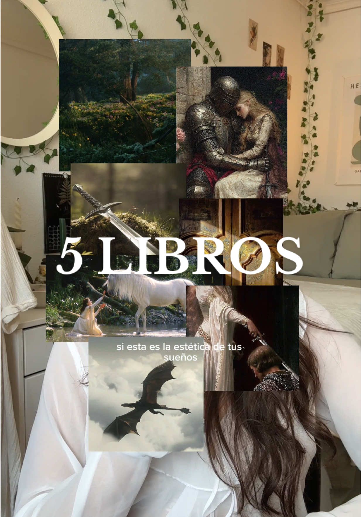 5 libros con estética de cuento 🌿🧚🏼🐉☁️ ¡deja tu recomendación en comentarios! #fantasybooktok #romantasy #medievaltiktok #fairytale #fantasyromance #librostiktok 