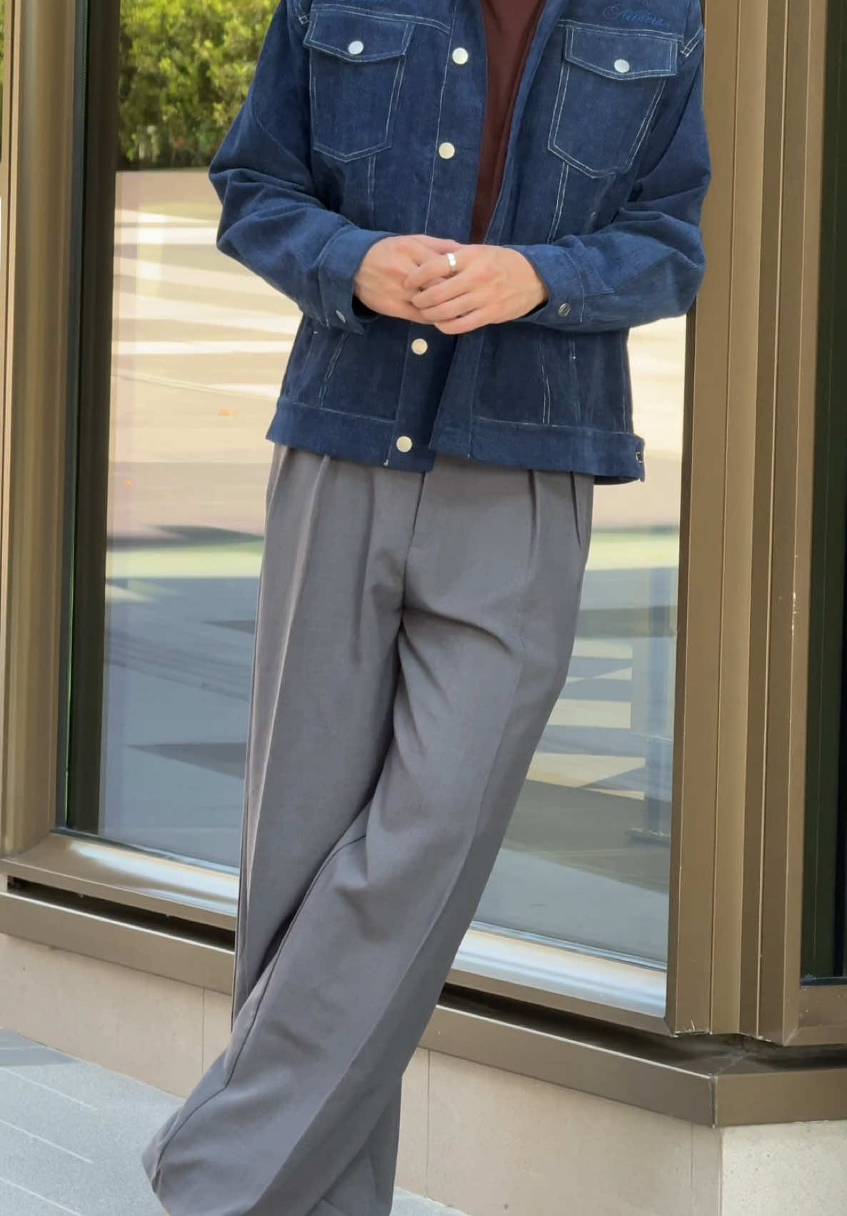 เลิกซื้อท่อนล่างไปละ วนใส่ซ้ำๆอยู่แต่กับกางเกงตัวนี้ #กางเกงขากระบอก #กางเกงขายาว #กางเกงผู้ชาย 