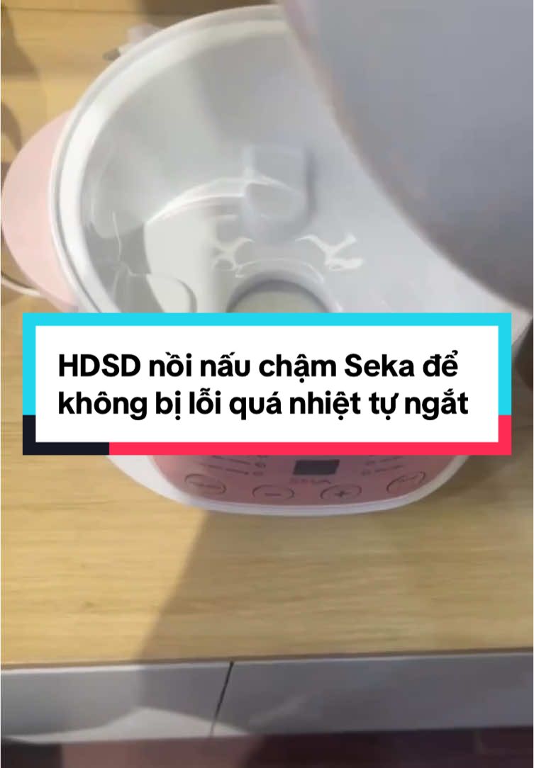 Hướng dẫn sử dụng nồi nấu chậm seka, các bác nhớ cho nước vào trong xong rồi cho lồng sứ chứa đồ ăn và nước vào nhé #cachdungnoinaucham #noinauchamseka #seka #noinaucham #huongdansudung #noichungyen #noinauchaoandam 