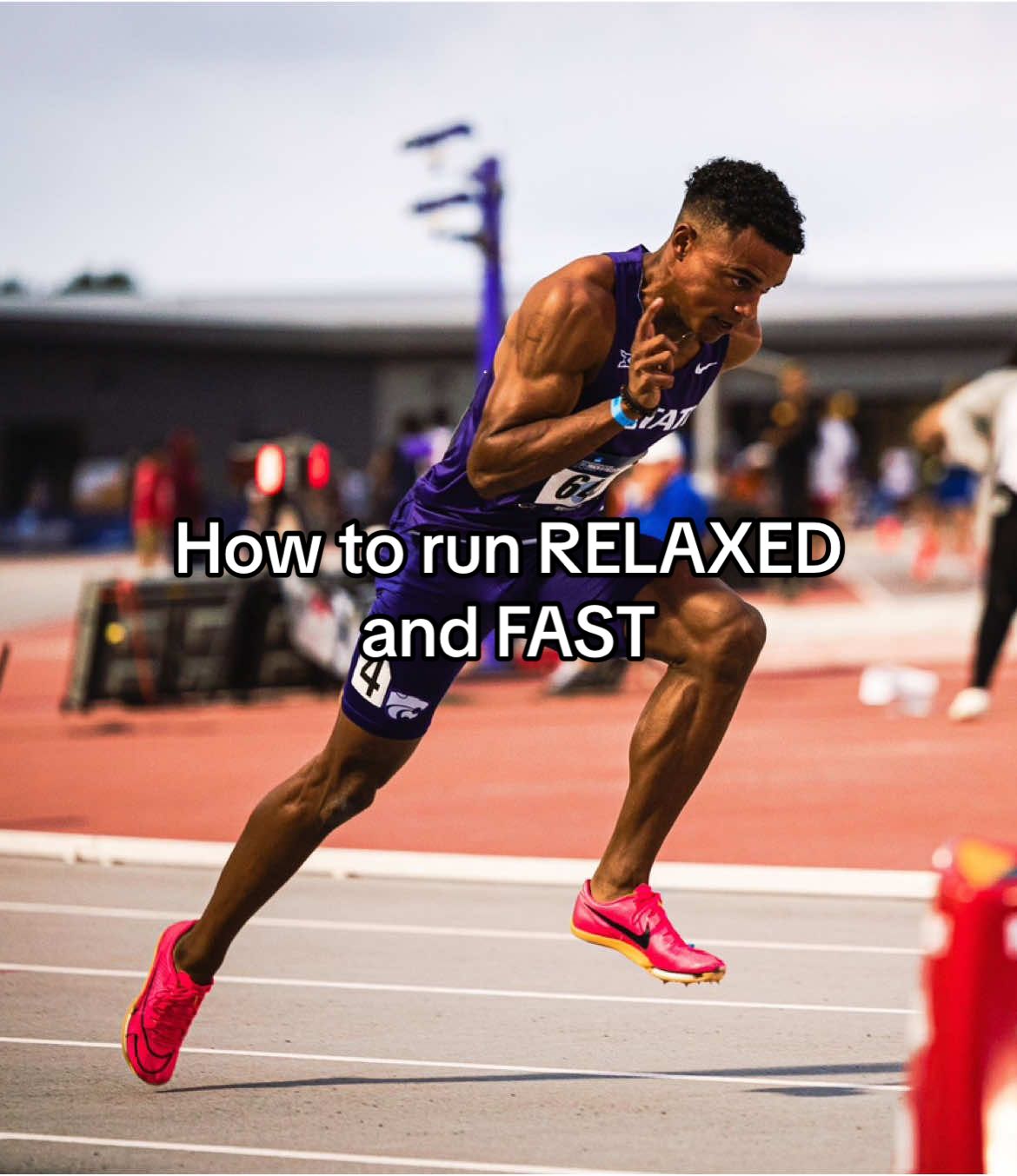The most asked question so here are the answers. Running relaxed will change everything about your times ➡️The truth👀? A lot of the elite athletes know these little “tricks” that drop so much off your PRs. Obviously people don’t want to share it but that’s why I’m here.  This🫵🏾 is one thing that I 100% with all my heart believe can drop seconds off your times. It takes LONG to master it but once you do, you will see just how big of an impact it has on you #trackandfield #ncaa #tracknation #speedwork #athletes 