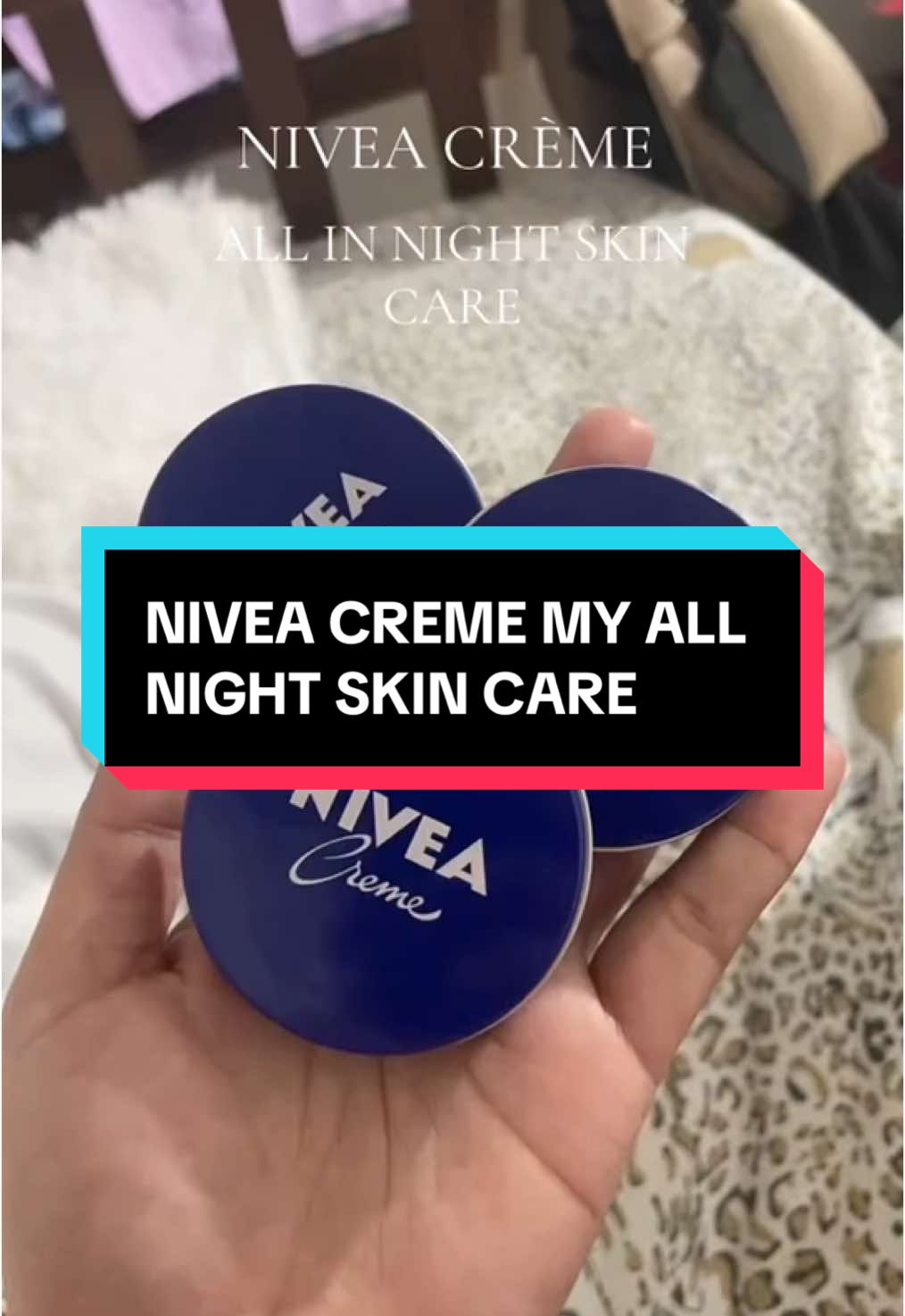 NIVEA CREAM MOISTURIZING | My all night skin care routine 🌿☘️