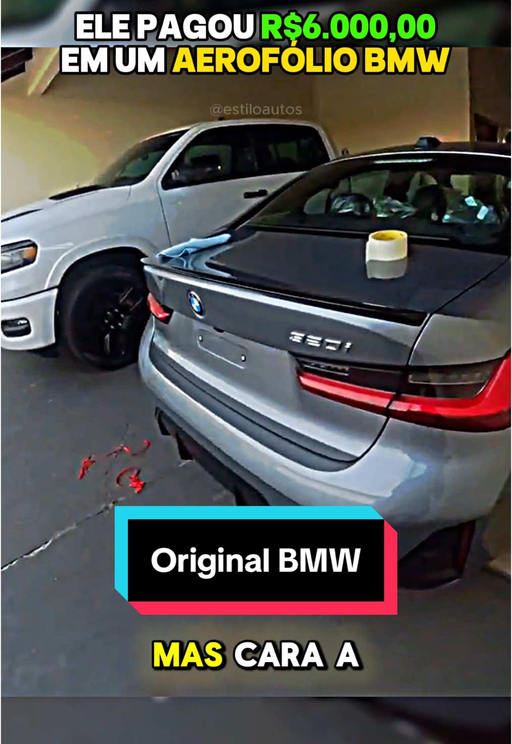 Esse aerofólio na Shopee deve ser 50 reais | #320i #razuk #eduardorazuk #razukbackstage 