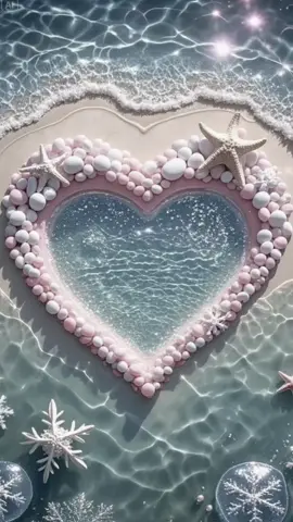 美麗的愛心海岸