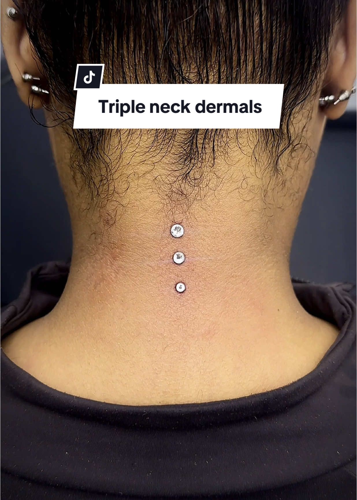 Triple neck dermals by @Amy  BOOK NOW ▾ Link in bio! ⠀ Walk-ins available It's not a Piercing unless it's Underground! ⠀ . ⠀ #dermalpiercing #dermalanchor #neckpiercing #neckdermal #napepiercing #dermal #piercer #pierced #piercings #piercing #londonpiercer #londonpiercing #piercingideas #piercingaddict #piercinglondon #piercingvideo #fyp #viral 