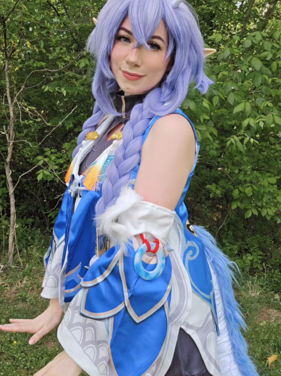 Bailuuuuu 💜🫧 who's excited about the HSR Fate collab?? #HonkaiStarRail #cosplay #cosplaygirl 