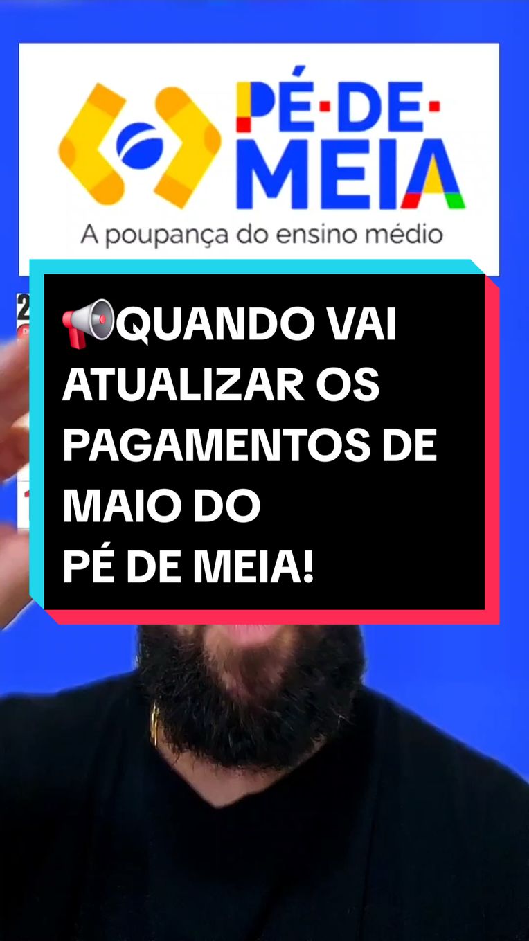 QUANDO VAI ATUALIZAR OS PAGAMENTOS DE MAIO DO PÉ DE MEIA? #pedemeia200 #bolsafamilia #bolsafamiliapagamento #pedemeia #videoviral #caixatem #noticiastiktok #fyp #pedemeiadoensinomedio #foryoupage #hoje #noticias #programapedemeia #lula #aluno #estudantes #ensinomedio #news #cadastrounico #ultimasnoticias #pedemeialicenciatura  