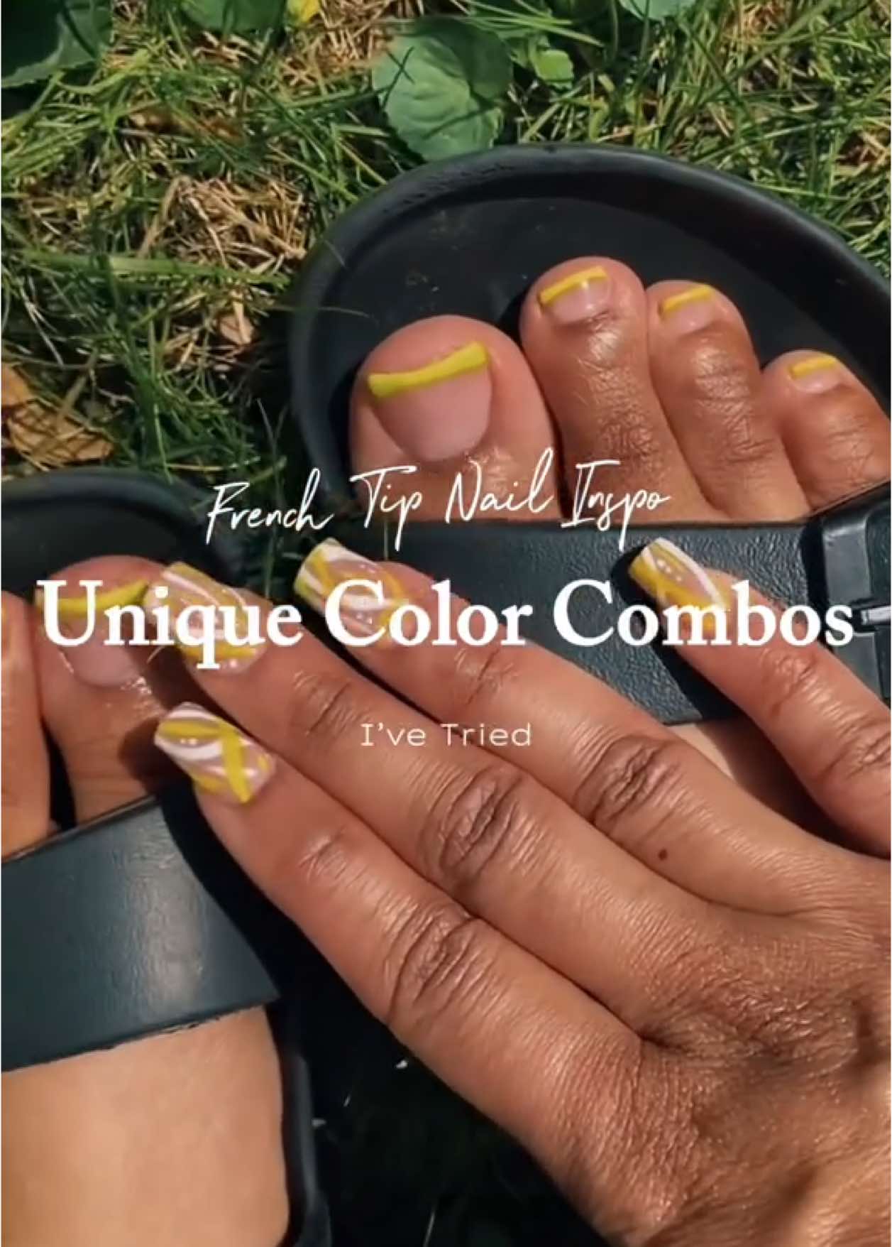 French tips but make them ✨not boring ✨ - these are the combos I’ve been loving. #creatorsearchinsights #frenchtipnails #nailinspo #nailart #nailsathome #diynails 