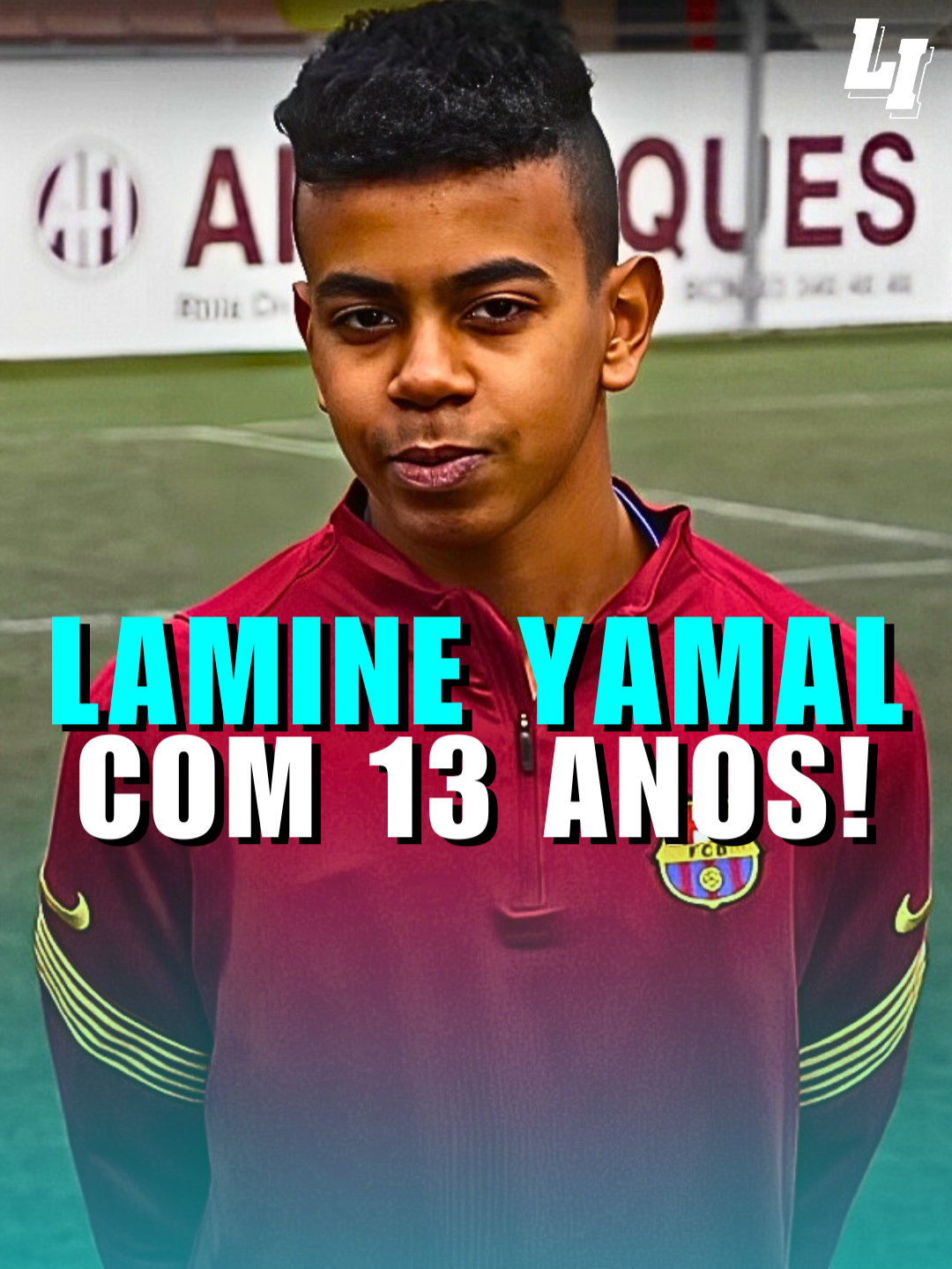 Olha só como era o Lamine Yamal com 13 anos!😨🔥 #lamineyamal #yamal #barcelona #futebol #futeboleuropeu #barcelonafc