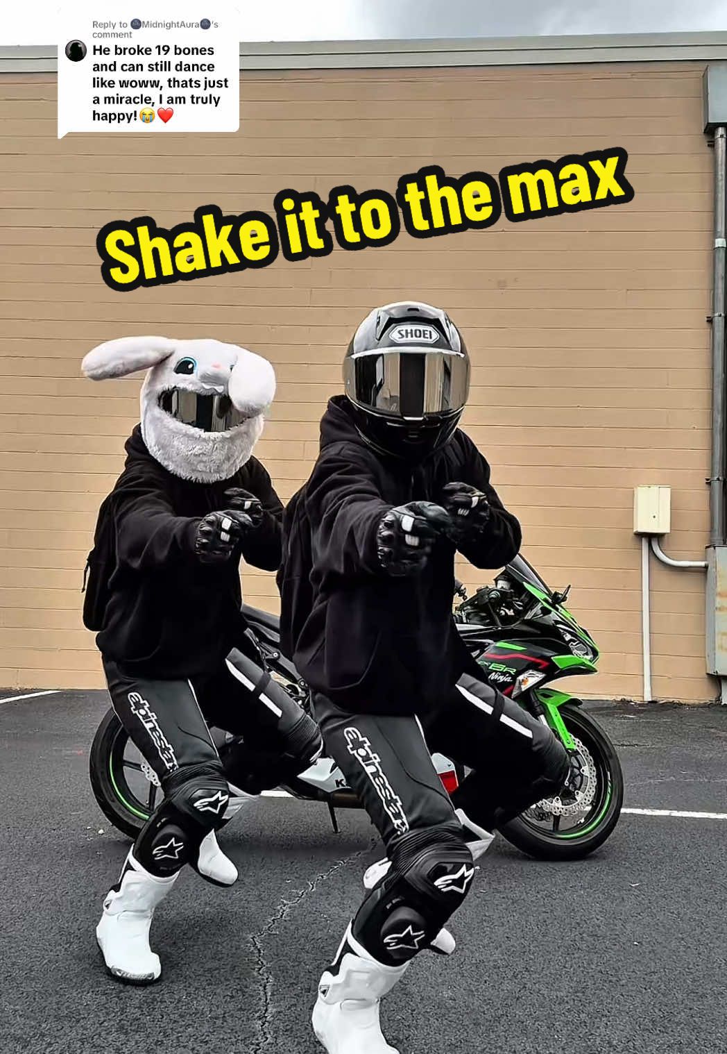 Replying to @🌚MidnightAura🌚 If there’s one thing I took away from physical therapy, it’s that “motion is lotion” 🕺 #dance #fyp #foryoupage #biketok #trending #dancing #motorcycle #BookTok #cyclegroover #dancingbiker #bikersdancing #foryou #fypシ #shakeittothemaxchallenge 
