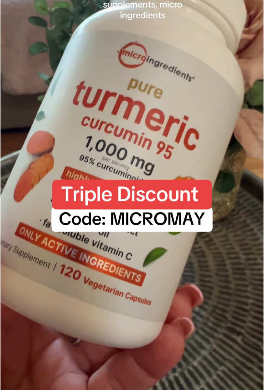 #turmericsupplement #turmericcurcumin #turmericcapsules #microingredients #Tiktokshop #Tiktokshopdeals  #Tiktokshopcreatorpicks #tiktokshopmothersday @Micro Ingredients 