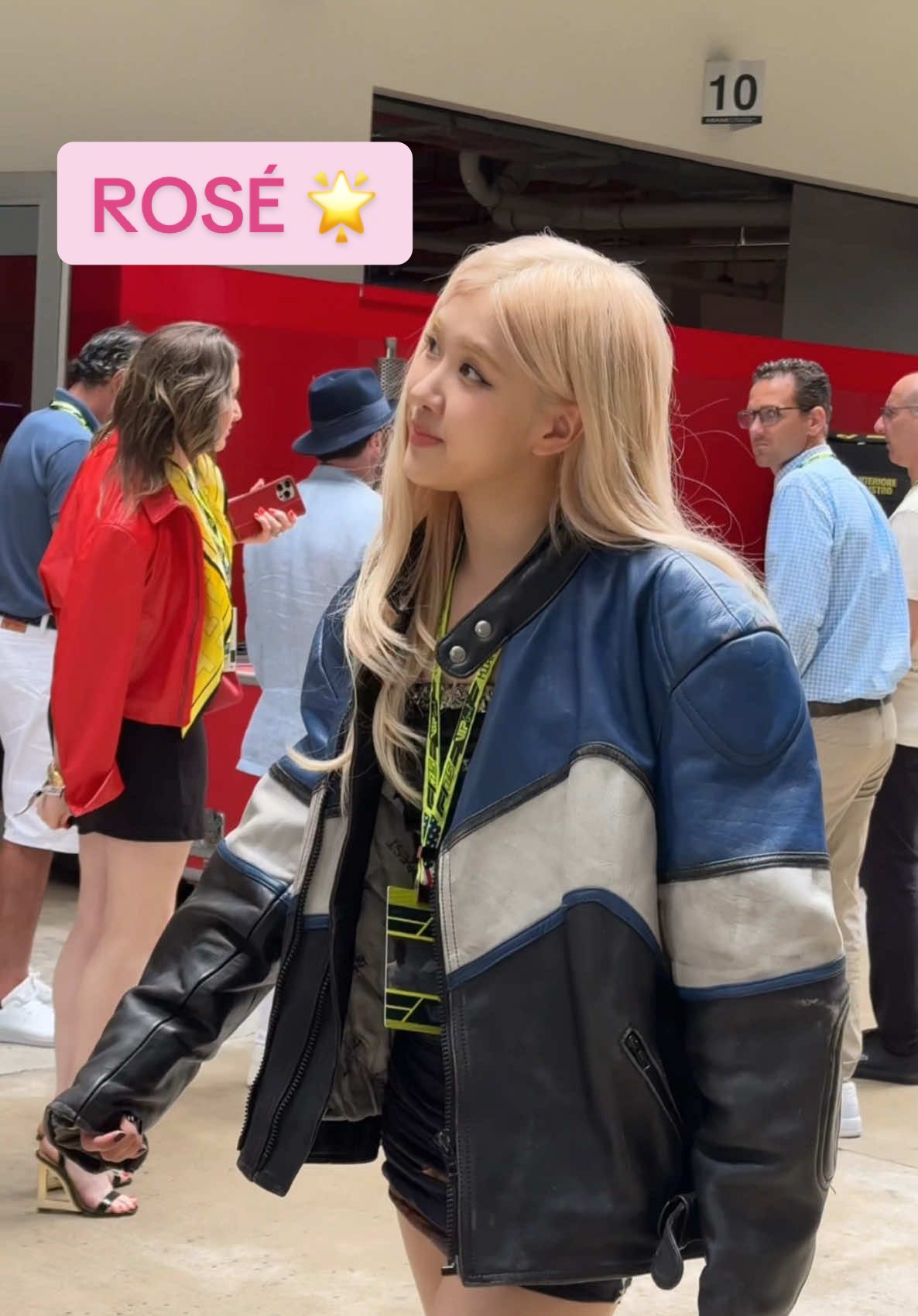 🌟 @ROSÉ is here 🌟 #rose #blackpink #kpop #miamigp #apt #miami #f1miami 