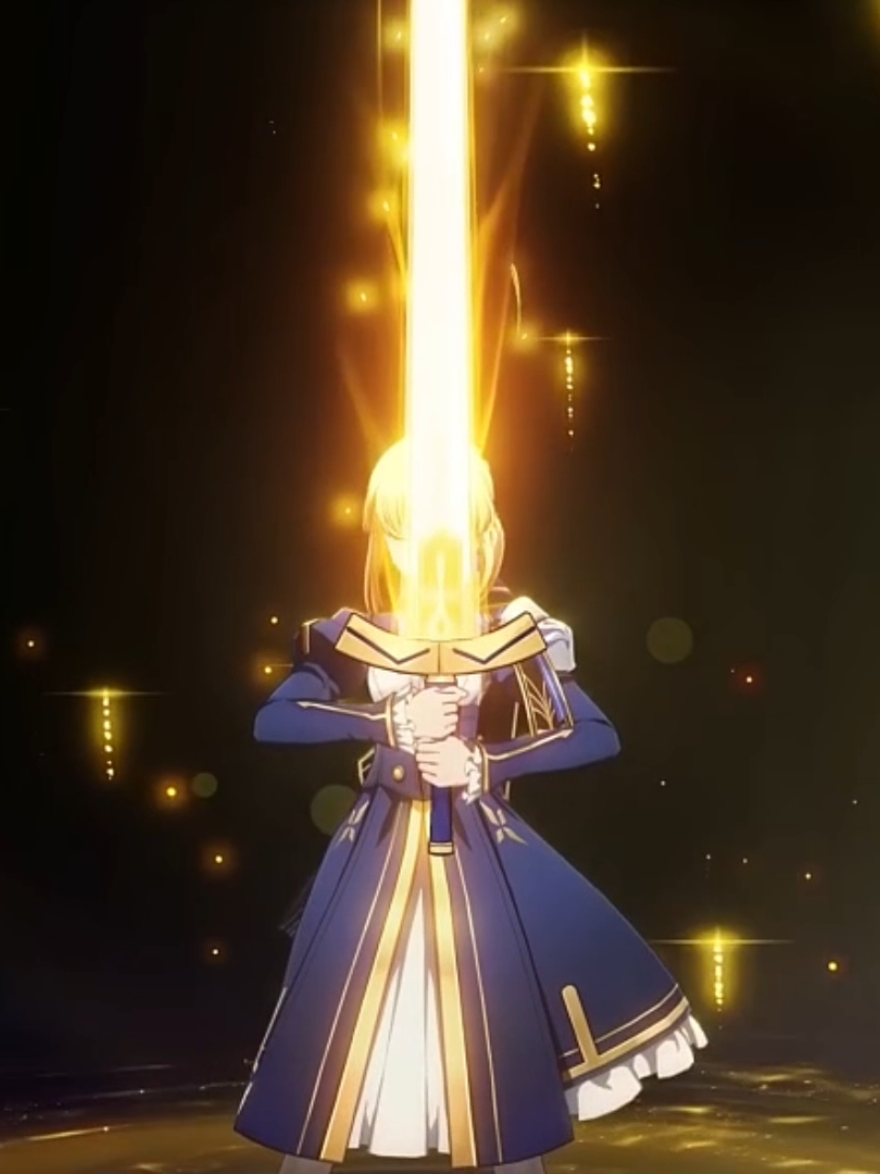 Saber Excalibur 💚 Hsr x Collab Fate ❤️ #Hsr #Saber #Fate #UBW #HonkaiStarRail #fyp #foryou #anime #saberpendragon 