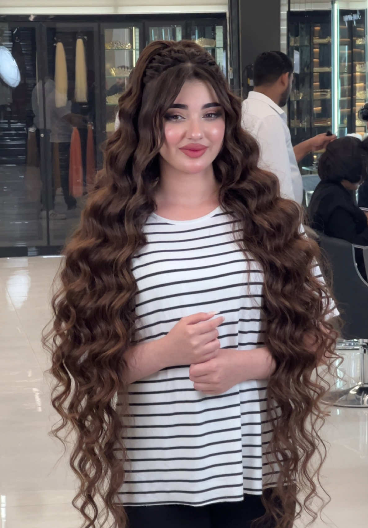 Hair style by me جمال خريجات لعراق 😍🫶🏻🫶🏻 #تسريحه #للشعر #بغداد #النجوم #hairvideo #تسريحه #hairextension ##hairtutorial #hairstyle 