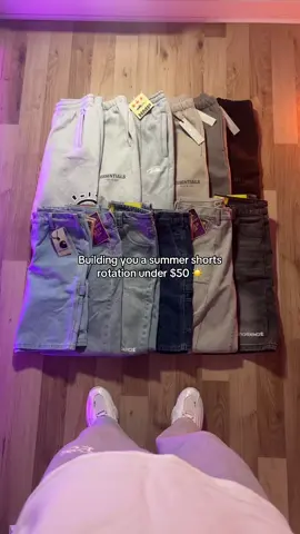 How to build a summer shorts rotation under $50 🤩 What do you think? 💭 #fyp #fashiontiktok #streetwear #cnfans #SummerFashion #outfitinspo #styletips #orientdig 
