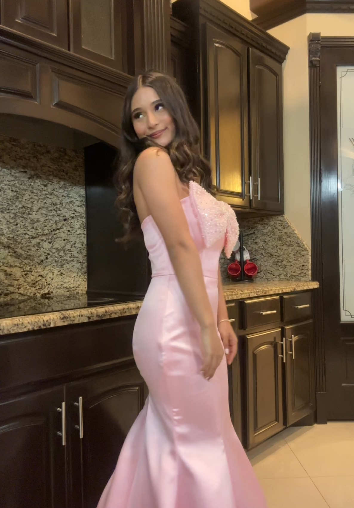 Pink💗💐#handmade #prom #promdress #promlook #prom2025 #xyzbca 
