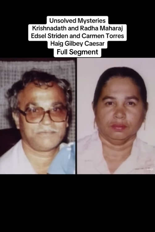 Unsolved Mysteries Krishnadath and Radha Maharaj Edsel Striden and Carmen Torres Haig Gilbey Caesar Full Segment #unsolvedmysteries #robertstack #fyp #fy #fypシ #foryoupage #foryou #for #you #page #viral #viralvideo #viraltiktok #makeitgoviral #stcroix #island #carribean #virginisland #hindu #truck #shop #store #couple #bar #grill #loan #money #suspicious #circumstances #unsolved