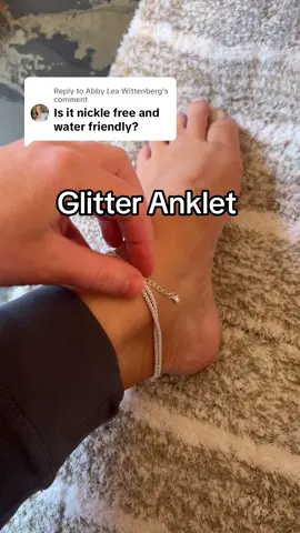 Replying to @Abby Lea Wittenberg yes it’s waterproof!  And it’s an adjustable anklet! This anklet is so pretty in person #anklet #anklets #ankletbracelet #summervibes
