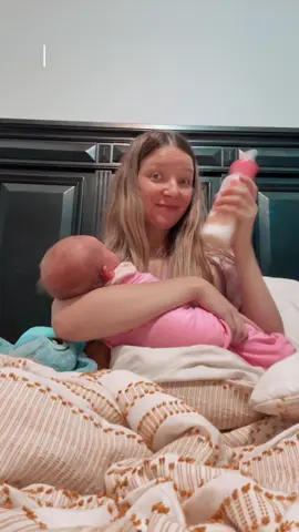 24 hours of feeding babygirl #newborn #babygirl #postpartum #newborn #4weeksold #formula #formulafed 