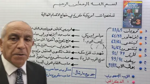 شخصيات أمريكية مقررة في المنهاج  #bacdz2025  #باك_كل_الشعب  #باك_آداب #باك_تسيير  #تيكتوك_تعليمي  #شخصيات_أمريكية 