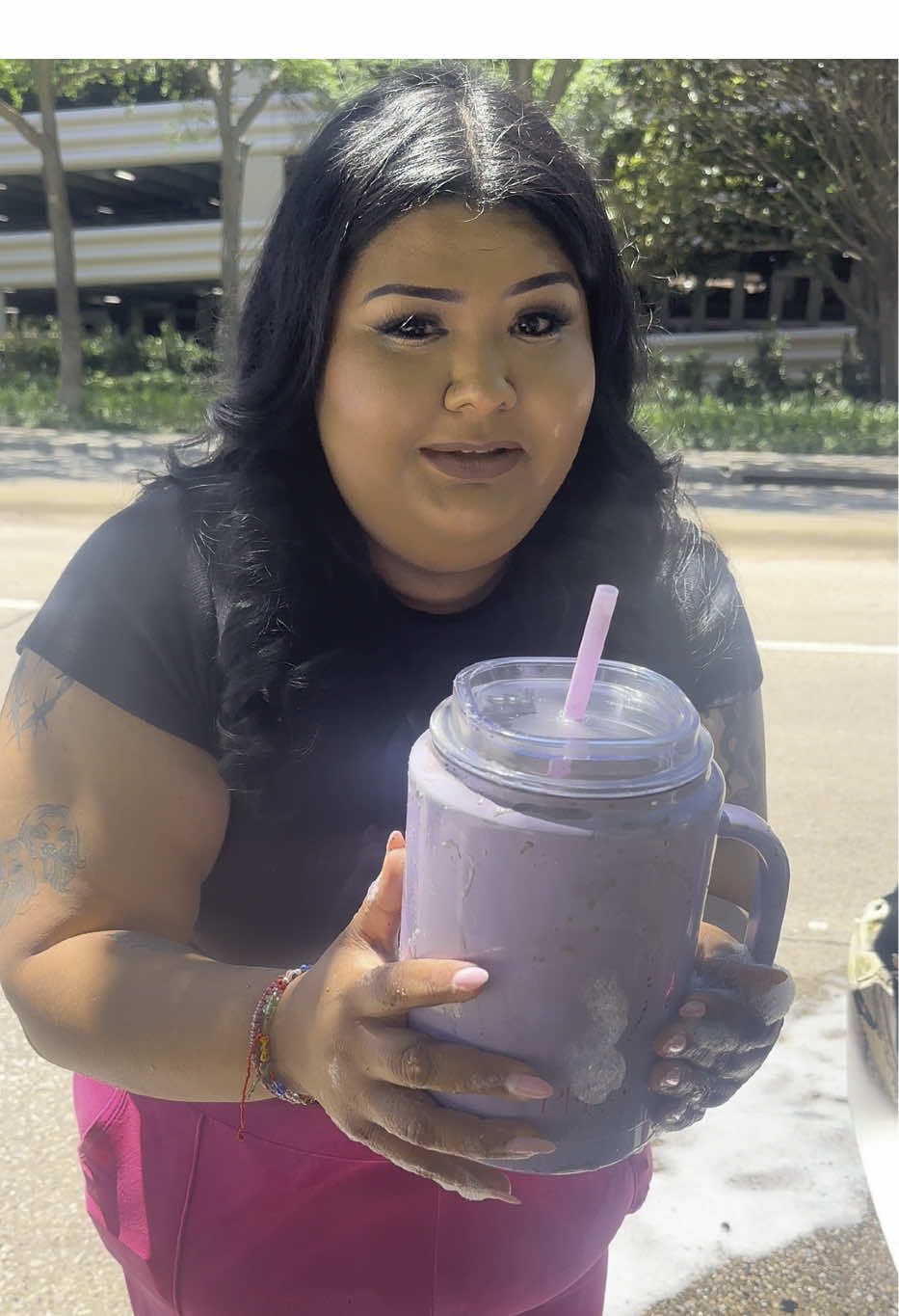 My car caught on fire today . Moral of the story is it’s totaled . One of the few things that survived is my @ParisHilton cup.  Paris please help a girl out. #fyp #paris #hilton #parishilton  #thatshot  #literally #caraccident  