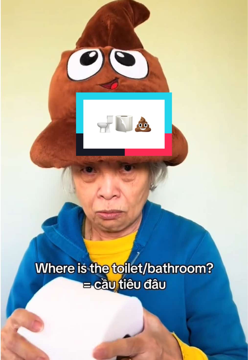 Lesson #21:  Where’s the bathroom?  🚽🧻💩💨 There’s a couple ways to say this. This is an informal way that Vietgranny says. #vietgranny #vietnamese #viet #vietnam #asian #fyp #viralvideo #viral #learnvietnamese #trending #pho #grandma #poop #toilet #bathroom 
