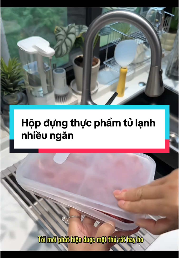 Hộp đựng thực phẩm tủ lạnh nhiều ngăn, ngăn mùi #giadungthongminh #giadungtienich #fyp #nộitrợ #hopdungthucphamtulanh 