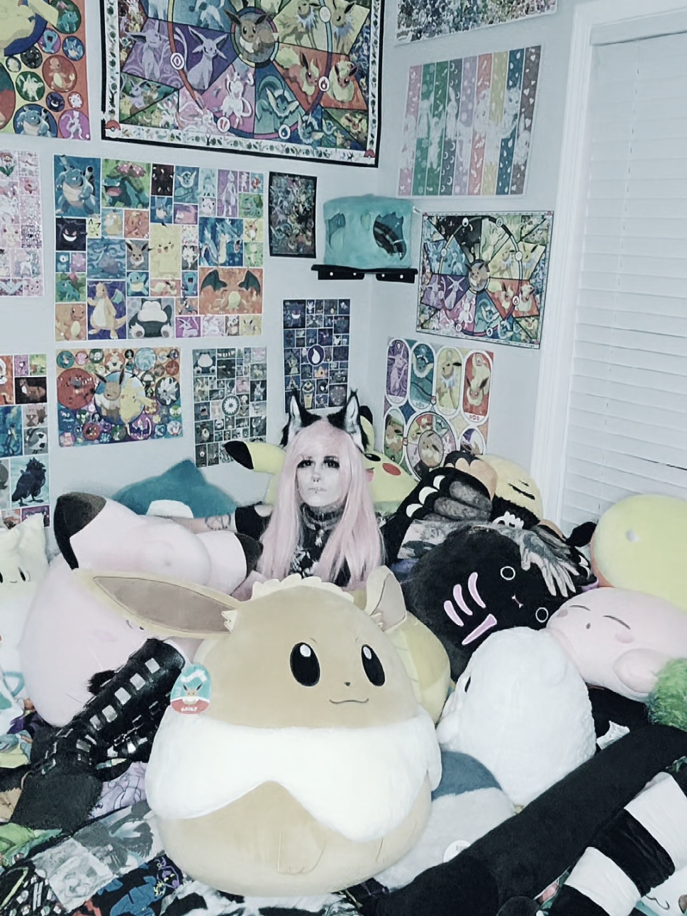 Replying to @abelknox i am swimming 🏊‍♂️  . . #pokemon #squishmallows #collector #kemonomimi 