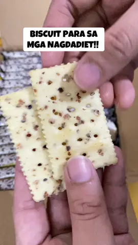 Kung nagdadiet ka pero ayaw mo namang magutom, pwedeng pwede to sayo. #sodacrackers #sodabiscuit #chiabiscuits #chiaseedbiscuits #quinoa #healthybiscuits 