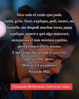 Hice todo el ruido hasta que ya no pude más 😭❤️‍🩹 mi corazón se rompió en mil pedazos 😞