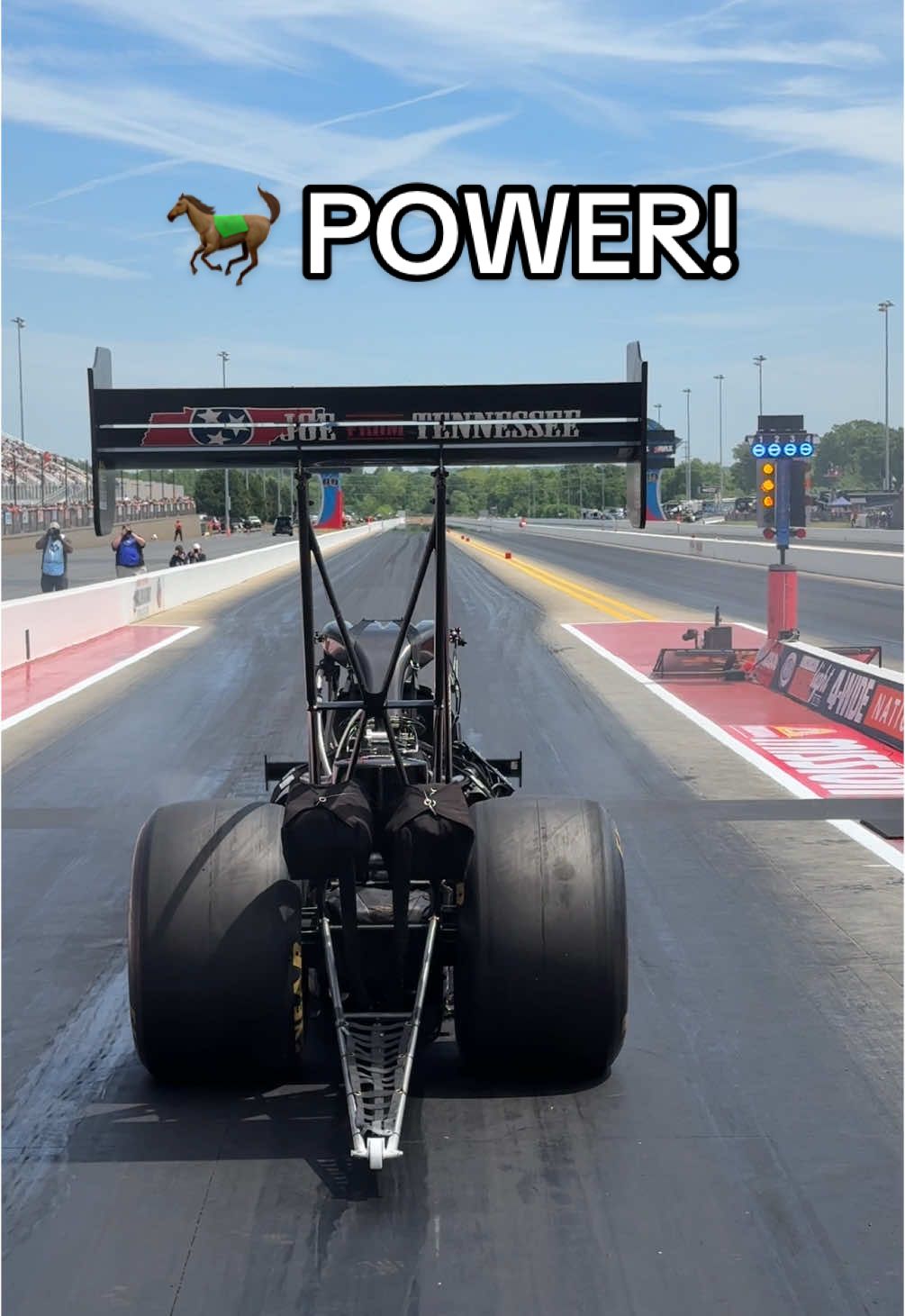 We’ve got our own kind of horsepower around here 😏🐎 #dragracing #nhra #kentuckyderby @Ida Zetterström @JCM RACING 